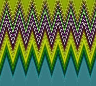 Renkli desenler, kumaş desenler, yatay ince renkli çizgiler. Tekstil çizimi. Renkli zig zag desenli soyut desenli desen.