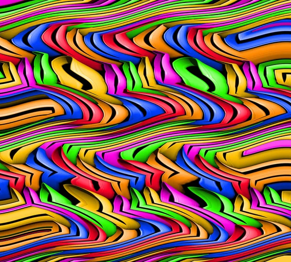 다채로운 디자인 수평한 다채로운 일러스트레이션 다채로운 패턴을 장식적인 짜임새 — 스톡 사진