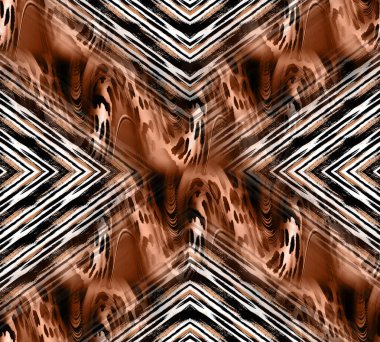 Renkli desenler, kumaş desenler, yatay ince renkli çizgiler. Tekstil çizimi. Renkli zig zag desenli soyut desenli desen.