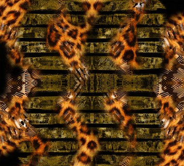 Renkli desenler, kumaş desenler, yatay ince renkli çizgiler. Tekstil çizimi. Renkli zig zag desenli soyut desenli desen.