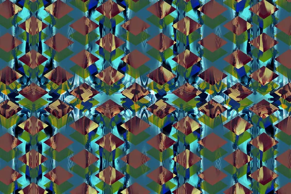 Horizontal Thin Colorful Lines Background Textile Illustration Fractal Colorful Pattern — ストック写真