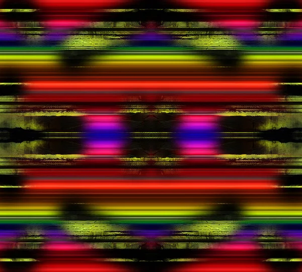 Horizontal Thin Colorful Lines Background Textile Illustration Fractal Colorful Pattern — kuvapankkivalokuva