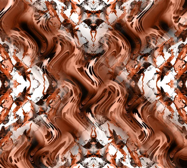 Horizontal Thin Colorful Lines Background Textile Illustration Fractal Colorful Pattern Stockbild