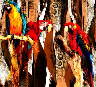 Renkli Desenler Çalışması, Leopar, Elbise Tasarımları. Tekstil, Kumaş, Yastık ve Modern Kolaj Şablonu. Dijital baskı elbisesi, moda tasarımları, baskı, moda desenleri.