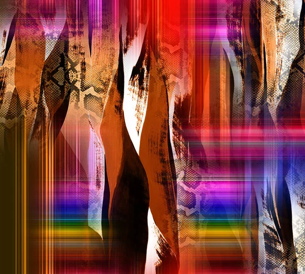 Барвисті Візерунки Дослідження Леопард Дизайн Одягу Текстиль Фарба Подушка Сучасний — стокове фото