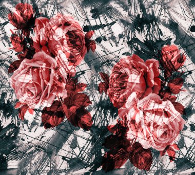 Renkli Desenler Çalışması, Leopar, Elbise Tasarımları. Tekstil, Kumaş, Yastık ve Modern Kolaj Şablonu. Dijital baskı elbisesi, moda tasarımları, baskı, moda desenleri.