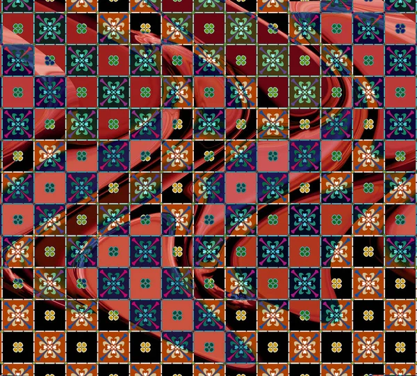 Estudo Padrão Colorido Leopardo Designs Textile Vestido Tecido Travesseiro Colagem — Fotografia de Stock