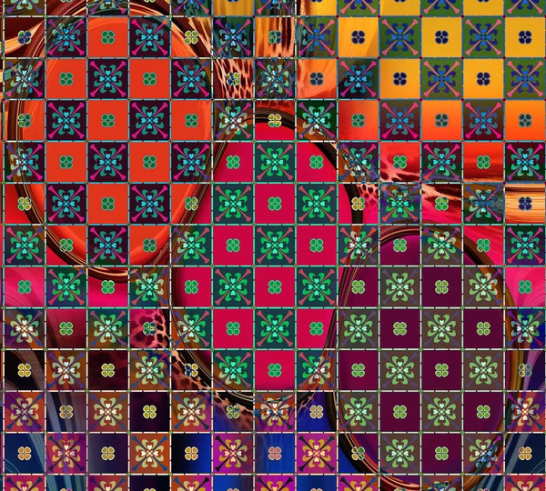 Kleurrijke Patronen Studie Luipaard Jurk Designs Textiel Stof Kussen Moderne — Stockfoto