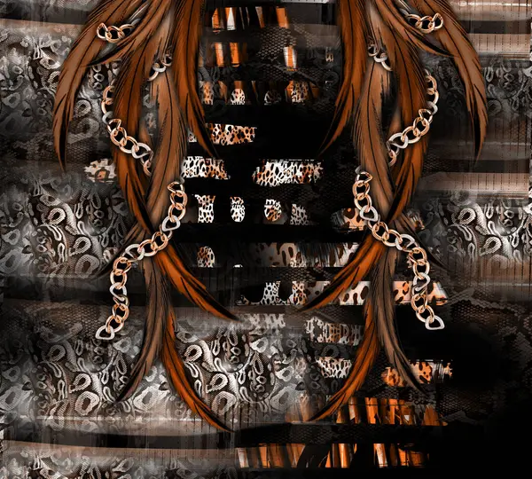 Πολύχρωμο Μοτίβο Μελέτη Leopard Φόρεμα Designs Textile Ύφασμα Μαξιλάρι Και — Φωτογραφία Αρχείου