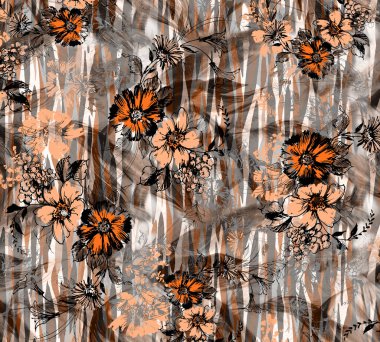 Renkli Desenler Çalışması, Leopar, Elbise Tasarımları. Tekstil, Kumaş, Yastık ve Modern Kolaj Şablonu. Dijital baskı elbisesi, moda tasarımları, baskı, moda desenleri.