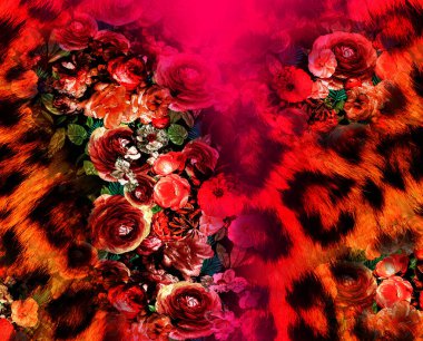 Tekstil kumaş desenleri, yeni sezon moda kumaş izleri, renkli modern tasarımlar, soyut desenler, karışık deri, tekstil çizimleri, renkli soyut desenler, dijital baskı desenleri.