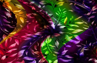 Renkli Desenler Çalışması, Leopar, Elbise Tasarımları. Tekstil, Kumaş, Yastık ve Modern Kolaj Şablonu. Dijital baskı elbisesi, moda tasarımları, baskı, moda desenleri.