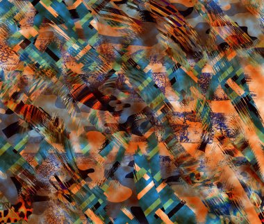 Renkli leopar deseni. Modern moda baskıları. Tekstil çizimi. Tekstil kumaş deseni.