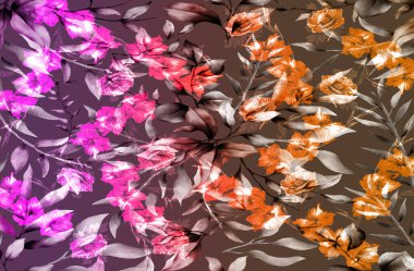 Renkli leopar deseni. Modern moda baskıları. Tekstil çizimi. Tekstil kumaş deseni.