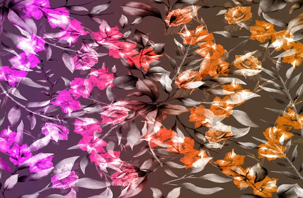 Renkli leopar deseni. Modern moda baskıları. Tekstil çizimi. Tekstil kumaş deseni.