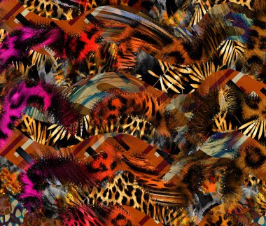 Renkli leopar baskısı. Soyut El Çizimi Sıvı Kravat Mermer Desen Geometrik Dalgalı Arka plan. Tekstil mayo deseni. Psikedelik soyut desen. Renkli fütüristik desen.