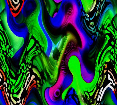 Renkli leopar baskısı. Soyut El Çizimi Sıvı Kravat Mermer Desen Geometrik Dalgalı Arka plan. Tekstil mayo deseni. Psikedelik soyut desen. Renkli fütüristik desen.