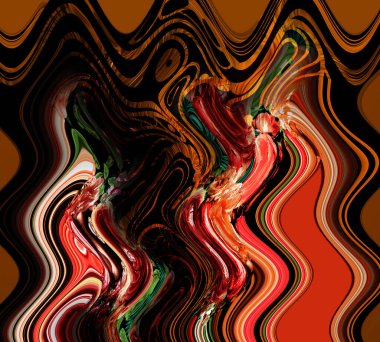 Tekstil ve tasarım için renkli soyut desen