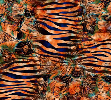 Tekstil ve tasarım için renkli soyut desen