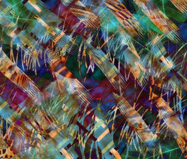 Tekstil ve tasarım için renkli soyut desen