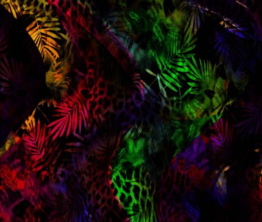 Tekstil ve tasarım için renkli soyut desen