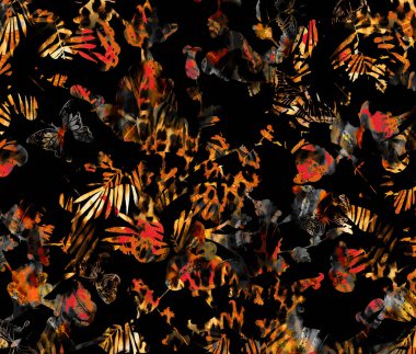 Tekstil ve tasarım için renkli soyut desen