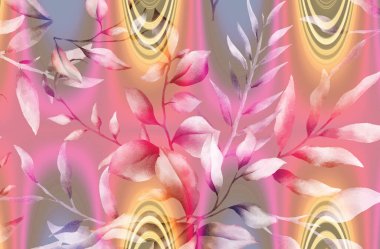 Renkli moda desenleri. Tekstil deseni. Tekstil deseni. Fraktal renkli desen. Yazdırma deseni..