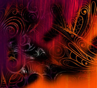 Renkli moda desenleri. Tekstil deseni. Tekstil deseni. Fraktal renkli desen. Yazdırma deseni..