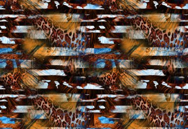 Dijital efektler. Kumaş deseni. Canlı soyut arkaplan. Renkli desen. Geometrik desen. Şölen dekorasyonu. Kumaş izleri, desenler, tekstil izleri, kıyafet desenleri, renkli çizgiler.