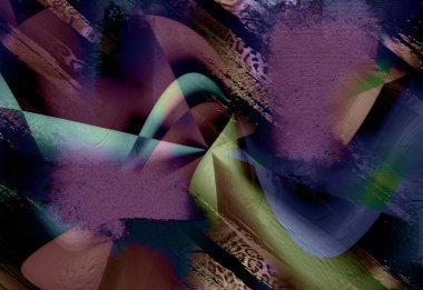 Dijital efektler. Kumaş deseni. Canlı soyut arkaplan. Renkli desen. Geometrik desen. Şölen dekorasyonu. Kumaş izleri, desenler, tekstil izleri, kıyafet desenleri, renkli çizgiler.