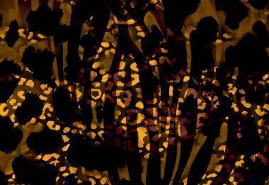 Dijital efektler. Kumaş deseni. Canlı soyut arkaplan. Renkli desen. Geometrik desen. Şölen dekorasyonu. Kumaş izleri, desenler, tekstil izleri, kıyafet desenleri, renkli çizgiler.