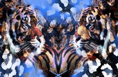 Dijital efektler. Kumaş deseni. Canlı soyut arkaplan. Renkli desen. Geometrik desen. Şölen dekorasyonu. Kumaş izleri, desenler, tekstil izleri, kıyafet desenleri, renkli çizgiler.