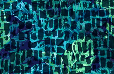 Dijital efektler. Kumaş deseni. Canlı soyut arkaplan. Renkli desen. Geometrik desen. Şölen dekorasyonu. Kumaş izleri, desenler, tekstil izleri, kıyafet desenleri, renkli çizgiler.