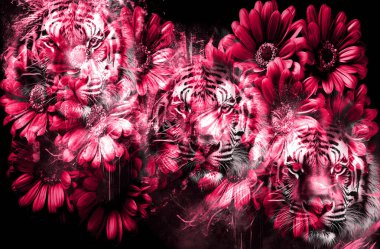 Dijital efektler. Kumaş deseni. Canlı soyut arkaplan. Renkli desen. Geometrik desen. Şölen dekorasyonu. Kumaş izleri, desenler, tekstil izleri, kıyafet desenleri, renkli çizgiler.