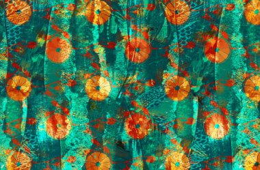 Dijital efektler. Kumaş deseni. Canlı soyut arkaplan. Renkli desen. Geometrik desen. Şölen dekorasyonu. Kumaş izleri, desenler, tekstil izleri, kıyafet desenleri, renkli çizgiler.