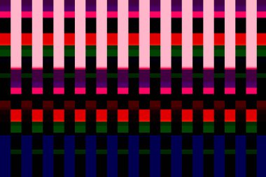 Dijital efektler. Kumaş desenleri. Renkli desenler. Kumaş izleri, desenler, tekstil izleri, kıyafet desenleri, renkli çizgiler, tekstil desenleri, baskı desenleri, moda desenleri, sanat eserleri.