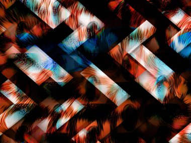 Dijital efektler. Kumaş desenleri. Renkli desenler. Kumaş izleri, desenler, tekstil izleri, kıyafet desenleri, renkli çizgiler, tekstil desenleri, baskı desenleri, moda desenleri, sanat eserleri.