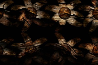 Renkli karelerle soyut arkaplan