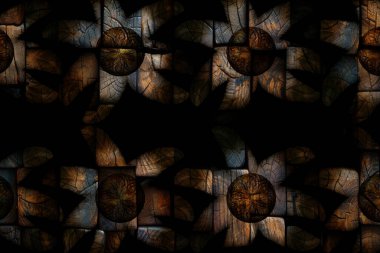 Renkli karelerle soyut arkaplan