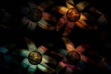 Renkli karelerle soyut arkaplan