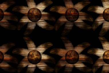 Renkli karelerle soyut arkaplan