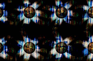 Renkli karelerle soyut arkaplan