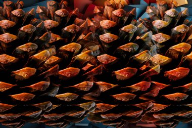 Renkli karelerle soyut arkaplan