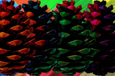 Renkli karelerle soyut arkaplan