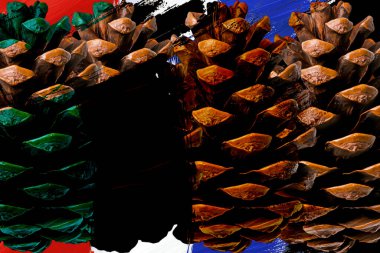 Renkli karelerle soyut arkaplan