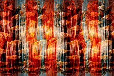 Renkli karelerle soyut arkaplan