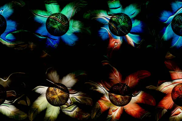 Renkli karelerle soyut arkaplan