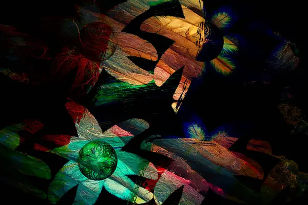 Renkli karelerle soyut arkaplan