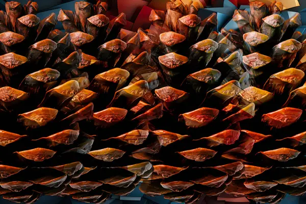 Renkli karelerle soyut arkaplan