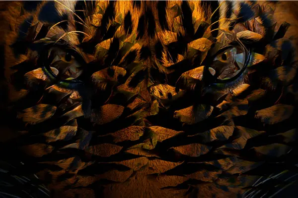 Renkli karelerle soyut arkaplan